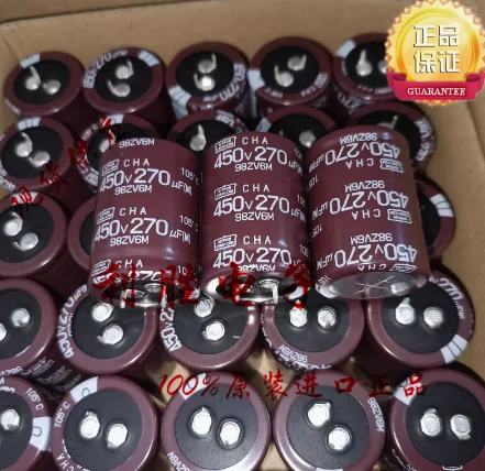 4pcs/lot Japanese original NIPPON 450V 270UF 30*40 CHA electrolytic capacitor 105 degrees free shipping 30pcs lot japanese nippon capacitor 35v 680uf 12 5 20 gpa high temperature resistance 125 degrees celsius free shipping