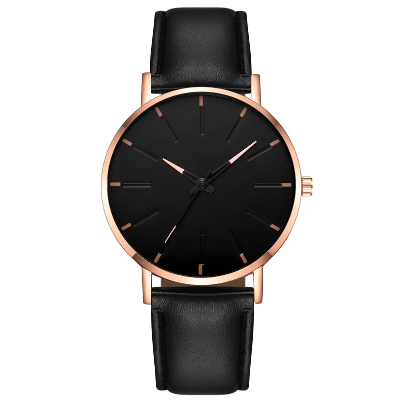 2022 Minimalist Men's Fashion Ultra Thin Watches Simple Men Business Leather Belt Quartz Watch Relogio Masculino 
