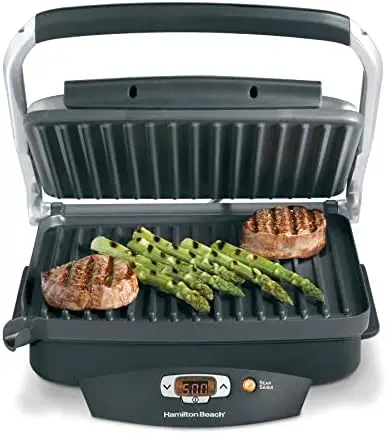 

Lover's Indoor Searing Grill, Nonstick 100 Square, Stainless Steel (25331), Black and Stainless, Medium
