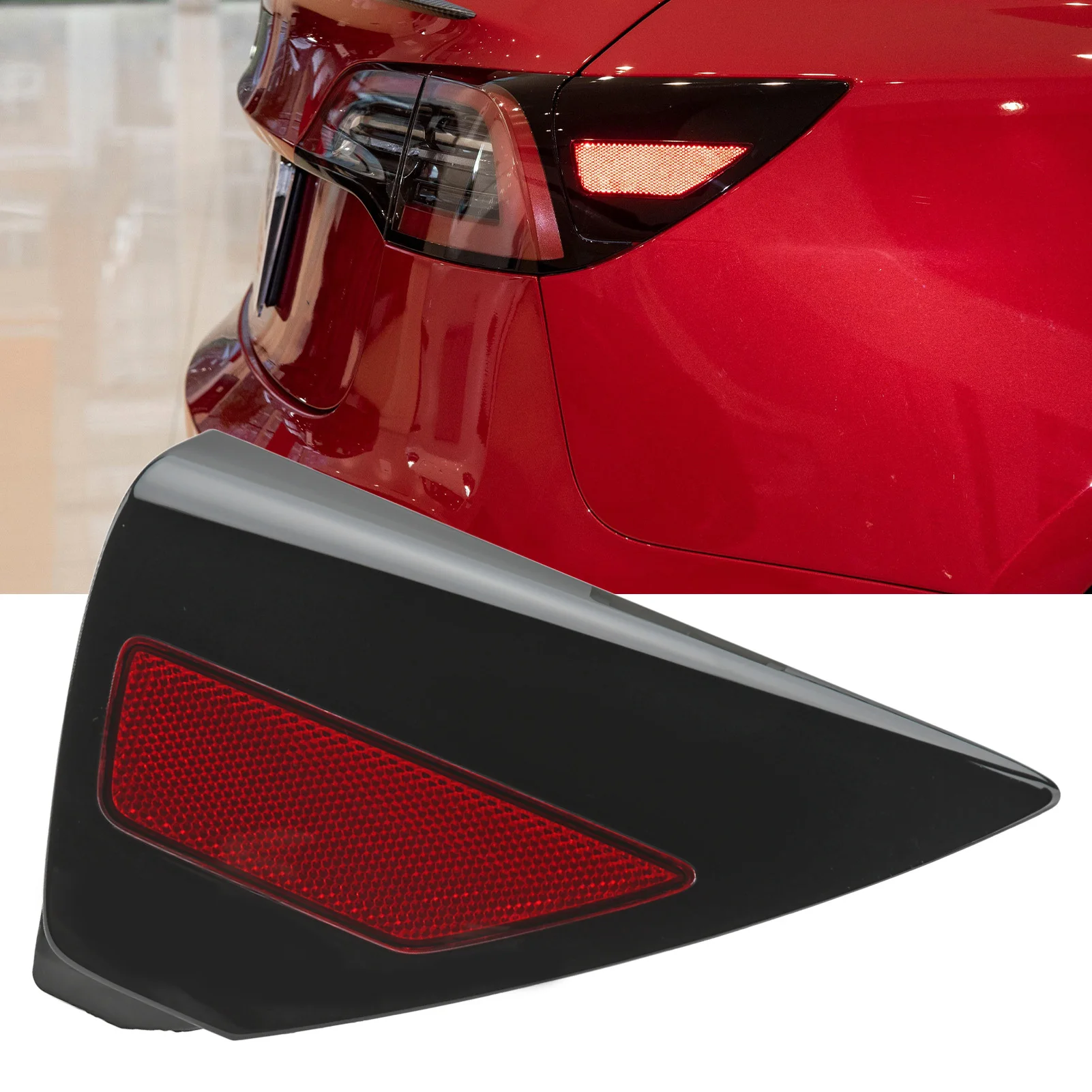1100781 99 D Car Rear Right Bumper Reflector ABS Charging Port Cover ...