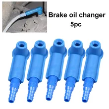 

5Pcs Car Brake Oil Changer Connector Oil Drained Pumping Pipe Quick Exchange Tool Oil Filling Equipment Oil Exchange Connector