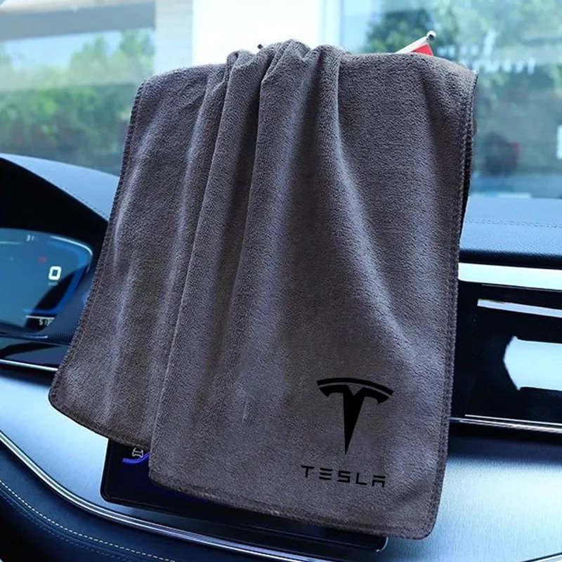 High Quality Microfiber Car Wash Towel Drying Cloth Cleaning Towel for Tesla Model 3 Model Y Model S X SpaceX Cybertruck Juguete 4