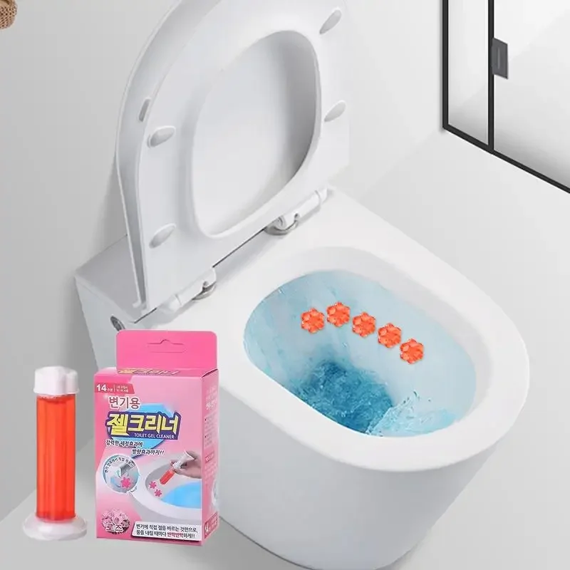 1pcs Toilet Cleaner Gel Flower Toilet Gel Stamp Lasting Bathroom Scent Smell Eliminator Cleaning Supplies Bowl Stamp