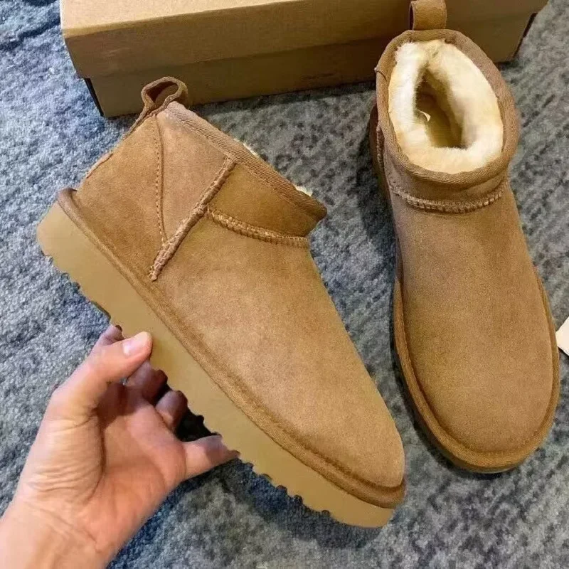 

Shoes Ankler Man Designer Sheepskin Brand Winter Tazz Men Boots Fur Mini 2023 Women Slippers Ultra Bot Snow Wool Tasman Luxury