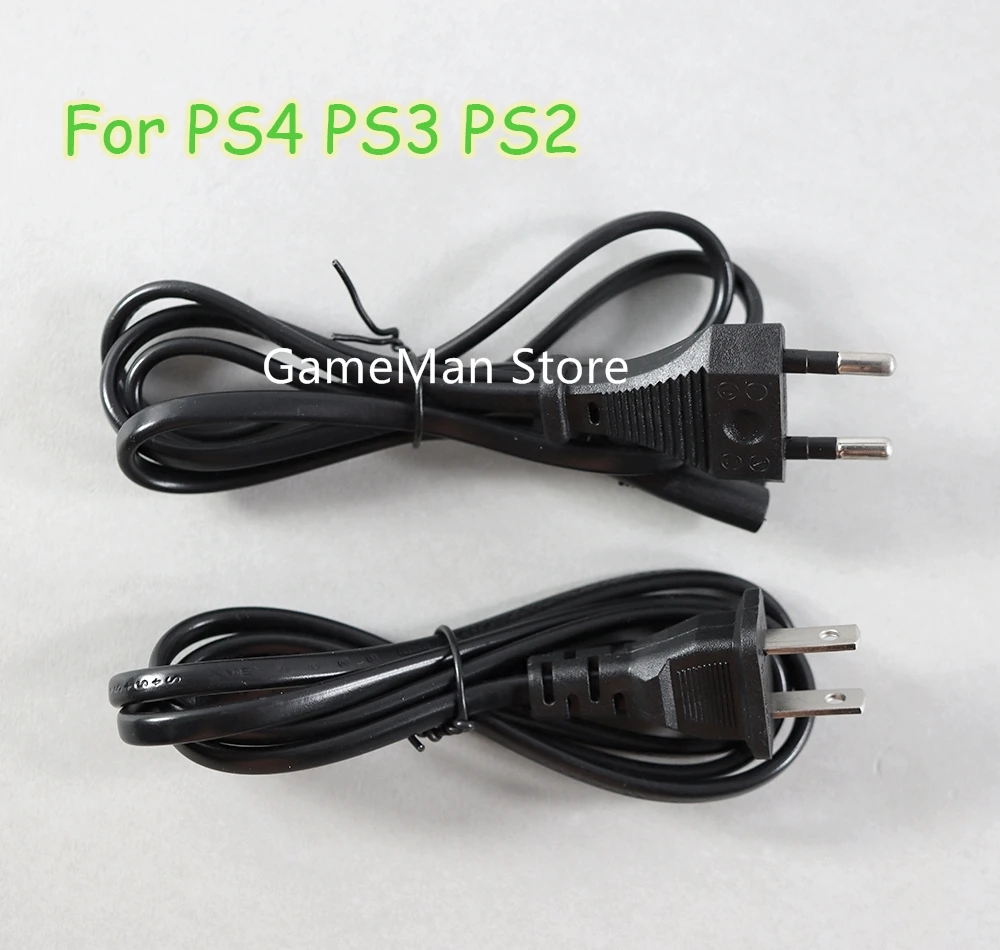 【Great Selection】 1pc FOR 4 PS4 PS3 PS2 EU Plug 1M Power Cable 8- Cable Host Power Cable Power Extension Cord.