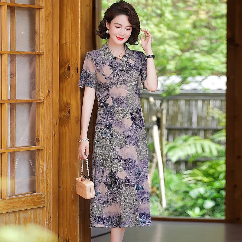 New Simple Casual Summer Pocket Dresses For Women Fashion Lapel