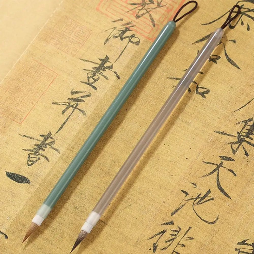 

Slender Gold Hook Line Fine Paint Brush Wolf Hair Crisperding Chinese Calligraphy Brush Arcylic Chinese Brushes