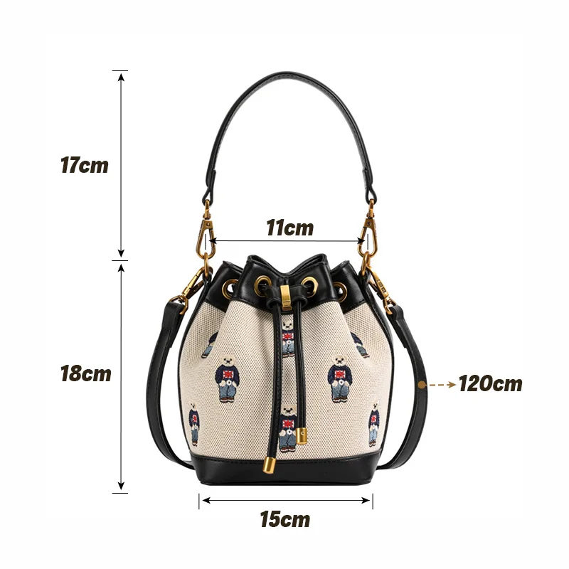 Bucket hand For Women 2024 New Crossbody Messenger Bag High Capacity Handheld Shoulder Bags Bolso de mujer handbags clutch purse