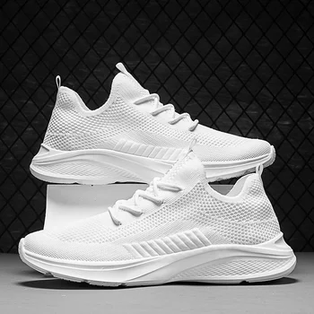 Summer Shoes For Men Breathable White Men's Sneakers 2022 New Fashion Walking Shoes Man Tenis Masculino Zapatillas Hombre 1