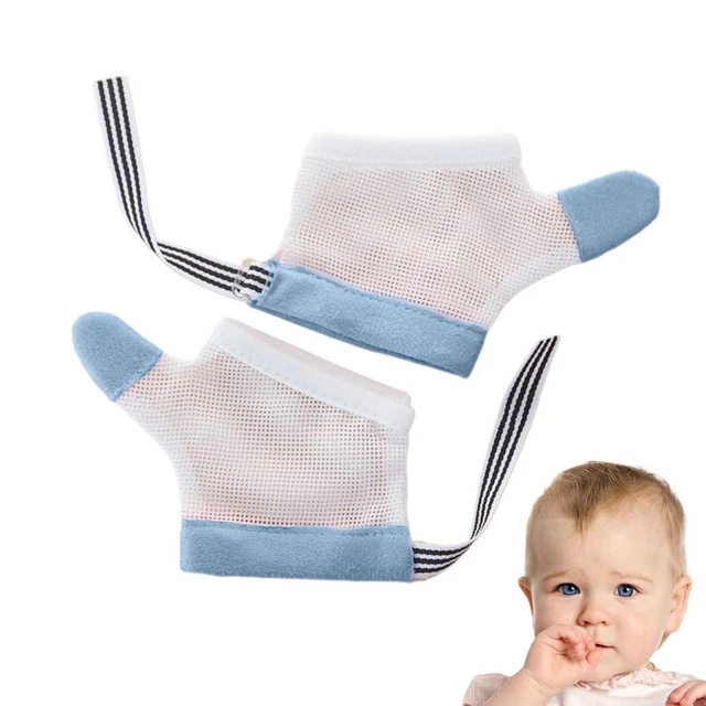 2pcs Baby Stop Sucking Gloves Toddler Thumb Sucking Stop Nail