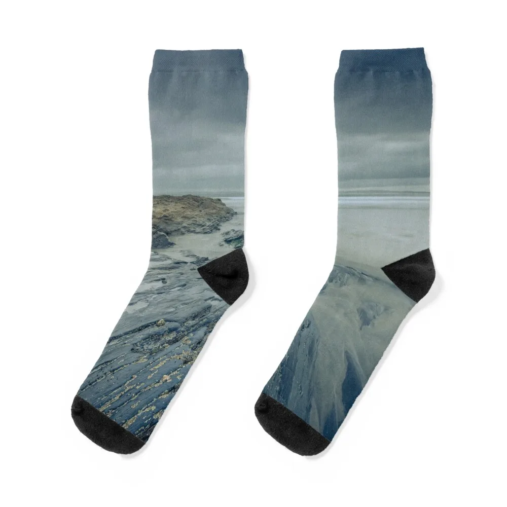 White Strand, Doonbeg, County Clare - Irish Landscape Socks Fun socks valentine gift ideas socks man Women's Socks Men's