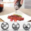 1/7pcs Spice Jar Set Rack Glass Organizer Rotating Glass Seasoning Sugar Pepper Bottles Salt Shakers Holder Kitchen Storage Rack 3