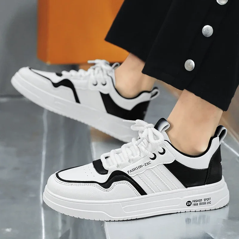 

2024 Men Shoes Autumn New Flat Breathable Fashion Lace Up Sneakers Male Comfort Sport Outdoor Running Shoes