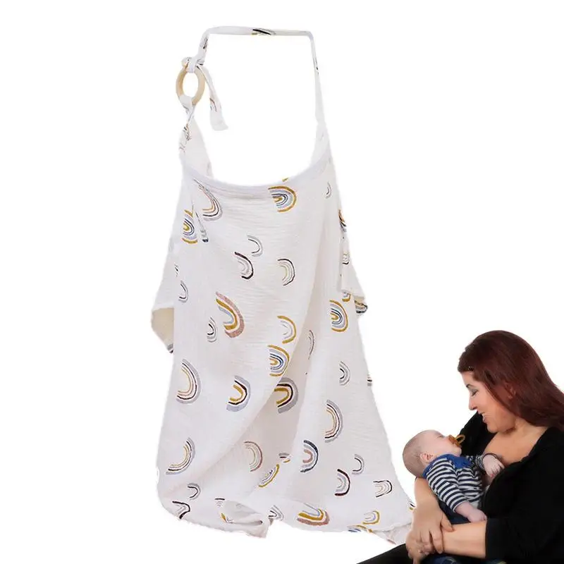 

Baby Feeding Nursing Covers Mum Breastfeeding Nursing Poncho Cover Up Breathable Adjustable Privacy Apron Outdoors Nursing Cloth
