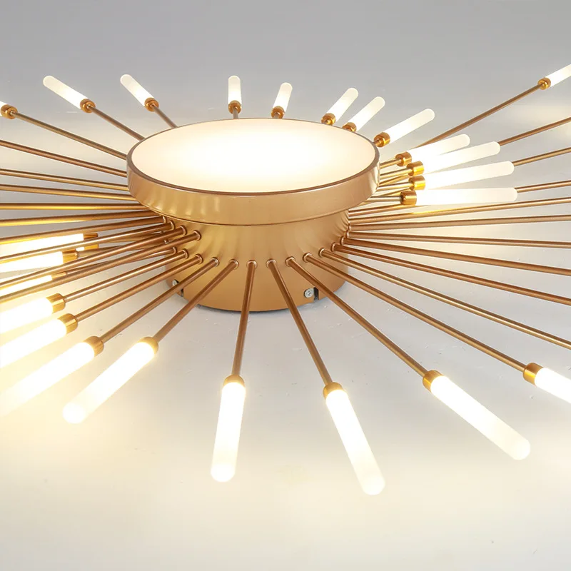Creative Living Room Lights LED Ceiling Lamp Fireworks Lights Bedroom Ceiling Light Kitchen Chandeliers Villa Interior