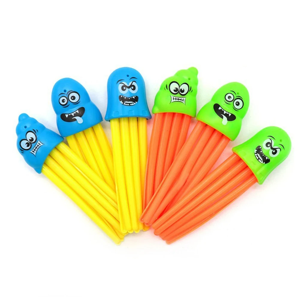 6pcs Kids Plants Toy Sports Swimming Pool Octopus Shape Diving Training Toys Random Color Children Summer Play Gifts