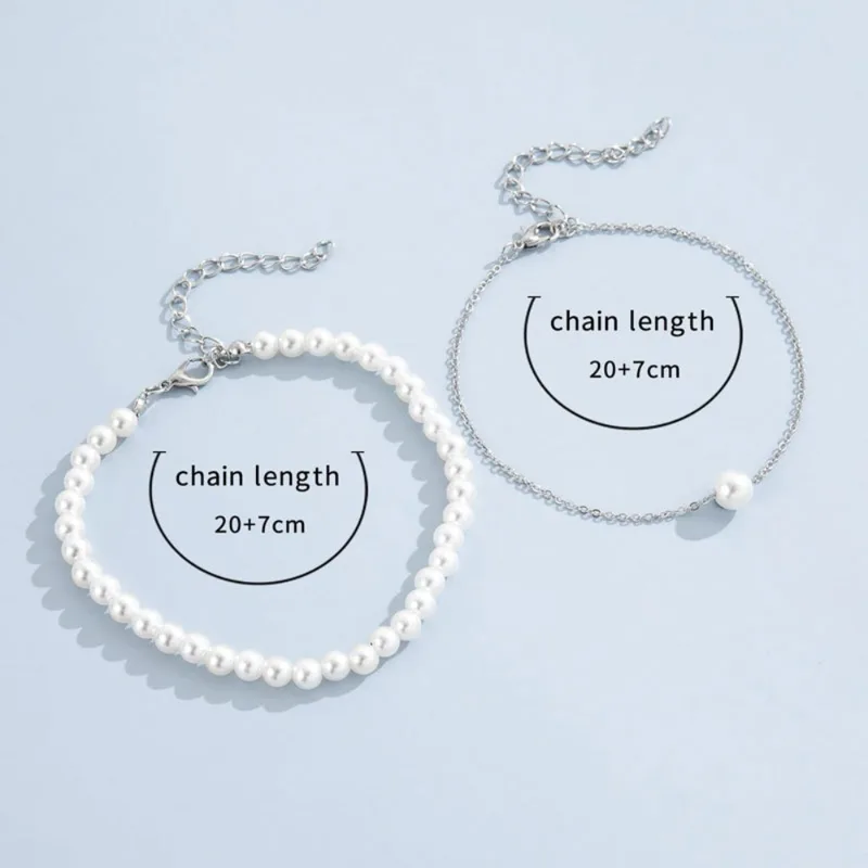 Female Heart Anklets Bracelet Sandals Foot Jewelry Leg on Bracelets Chain...