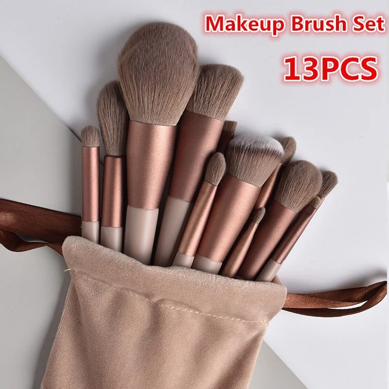 Description Picture 2 of item13pcs Professional Makeup Brush Set Soft Fur Beauty Eye Shadow Foundation Blush Cosmetic Brushes