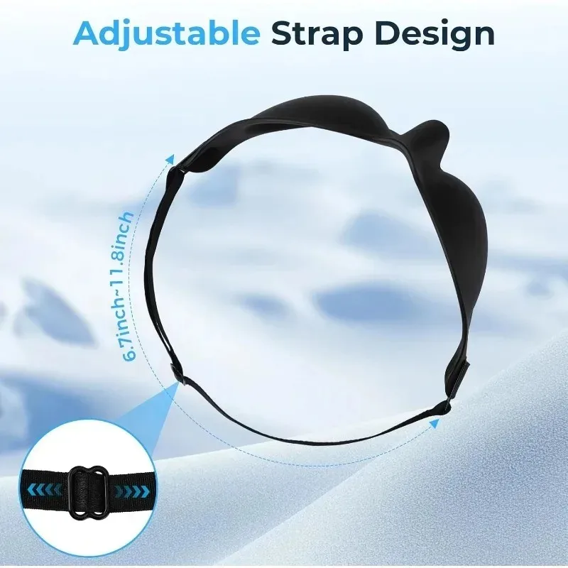 Silicone Sleep Mask - Ultra-Soft Breathable Light-Blocking Eye Cover