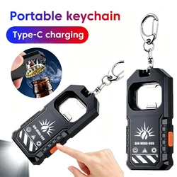 Compact USB - C Rechargeable Waterproof LED Flashlight with Clip and Magnetic Base (Mini light B)