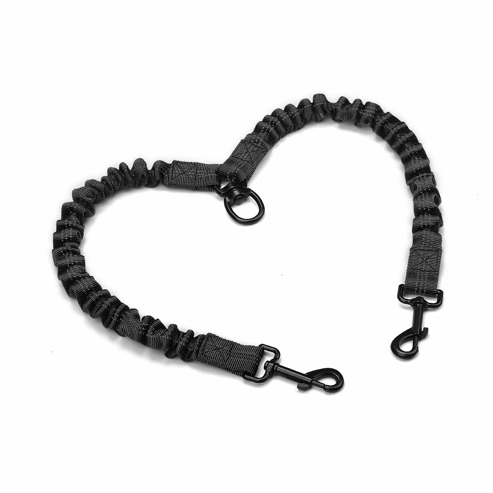 DoubleDogLeashCouplerReflectiveStrongDualShockAbsorbingPet