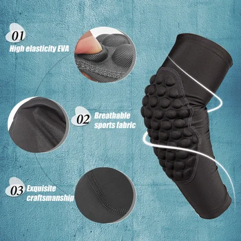 1 Pair Compression Padded Arm Sleeve For Youth Kids Elbow Pads Protection Volleyball Baseball Football Basketball Bowling Tennis 2