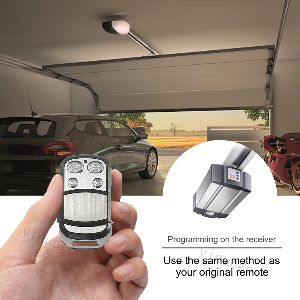100% For Myhouse Mhouse TX3 TX4 GTX4 MOOVO MT4 MT4V MT4G Garage Door Remote Control Gate Opener 433.92MHz 2