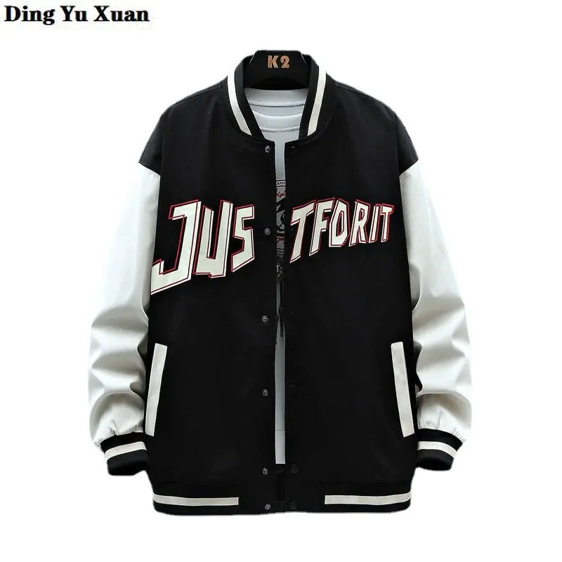 

6XL 7XL 8XL 9XL Plus Size Mens Baseball Bomber Jackets Coats Spring Autumn Casual Letter Print Oversize Loose Varsity Jacket Men