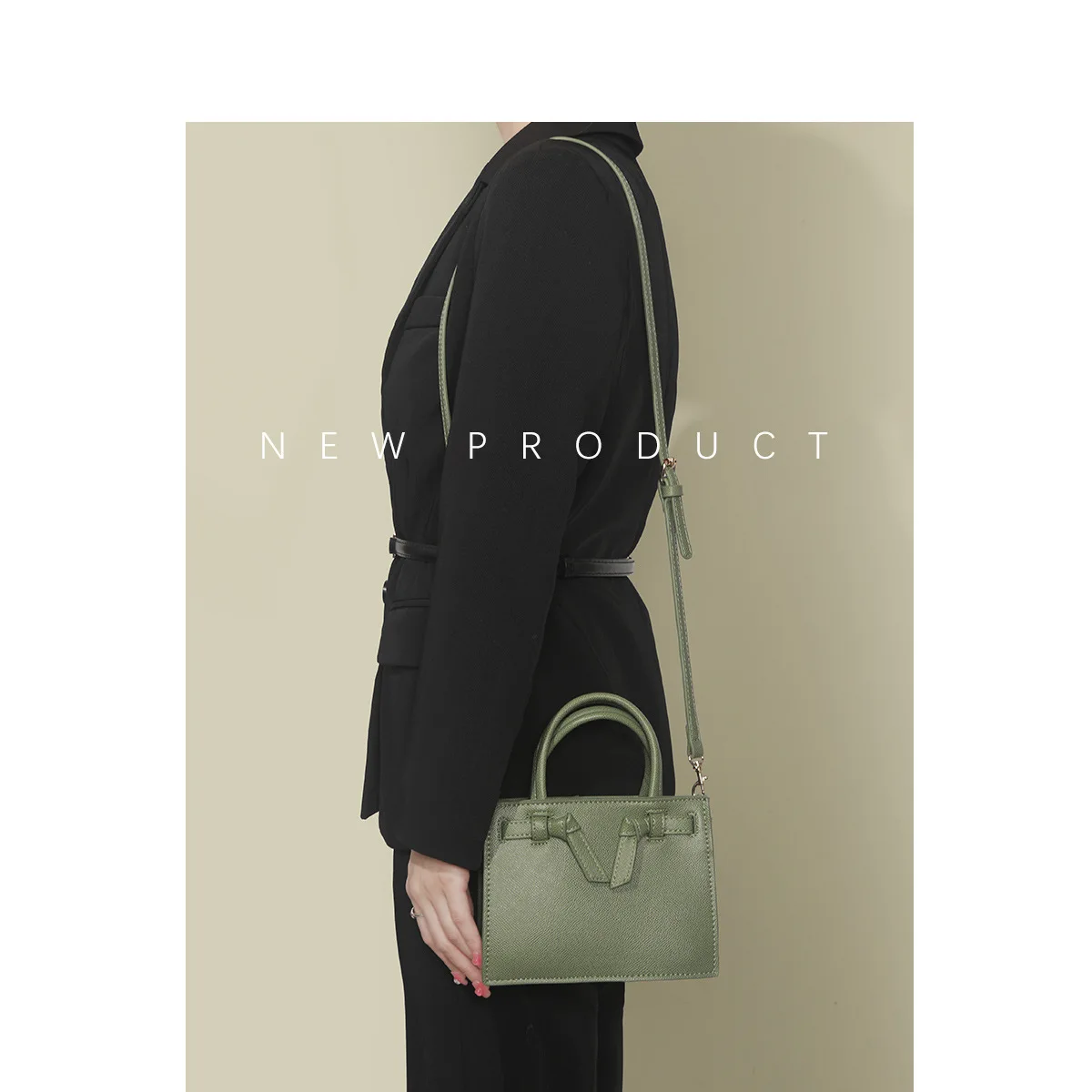 New Fashion Crossbody Bag for Female Solid Color Large Capacity Official Handheld Tote Bag Women's Shoulder Handbag