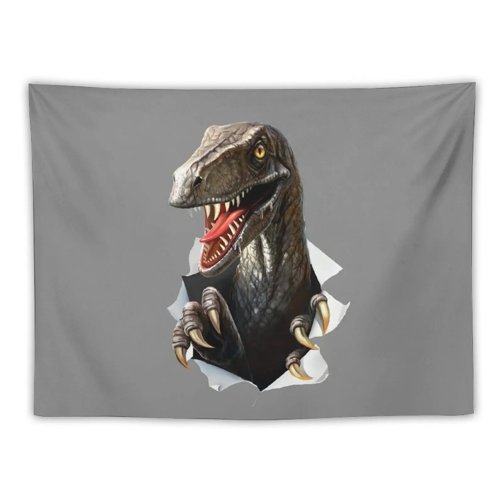 

Гобелен с динозавром Velociraptor, украшение для дома в стиле аниме, аксессуары, гобелен для обоев