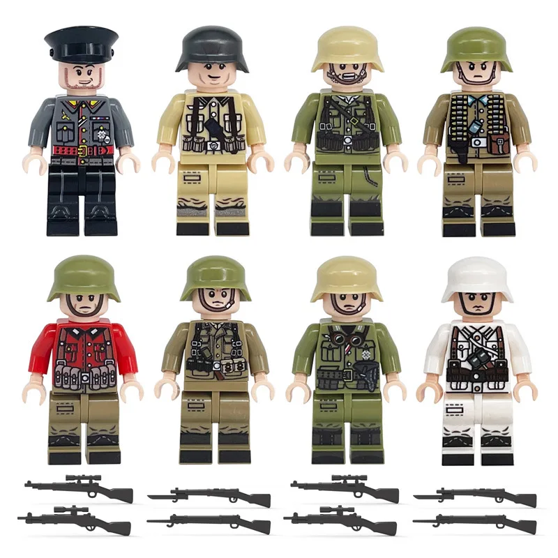 메이그 대테러 미니피규어 국경 간 도매 군대 병사 독일 어린이 조립식 소형 블..