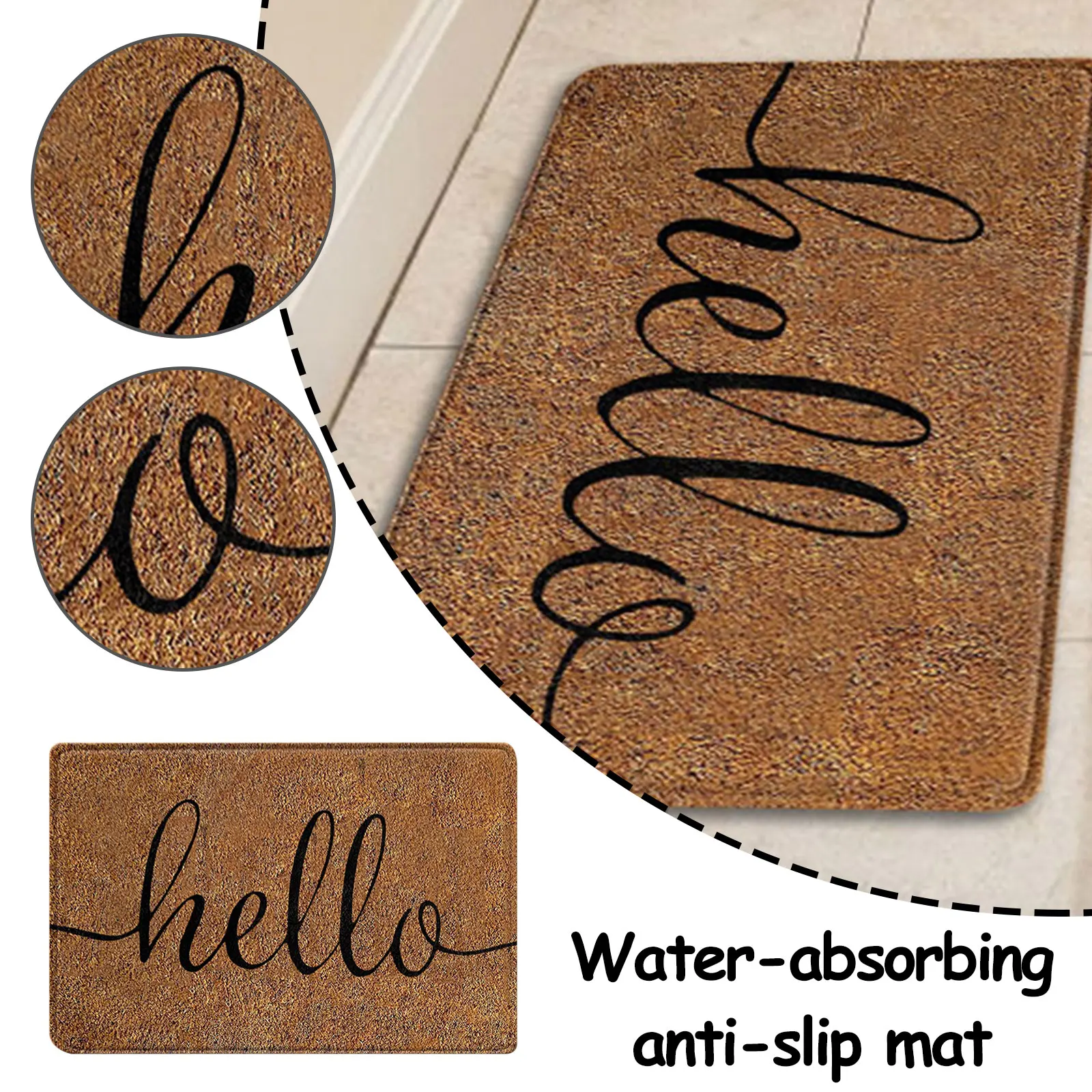 Front Doormats Entrance Mat Indoor Outdoor Water Absorption Floor