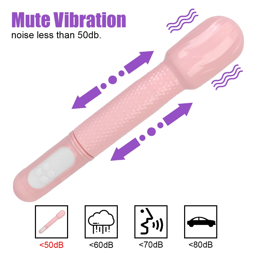 Vibromasseur Swing automatique extensible de 27cm pour femmes, stimulateur de clitoris et de mamelon, Plug Anal, gros godes féminins_voghion.com