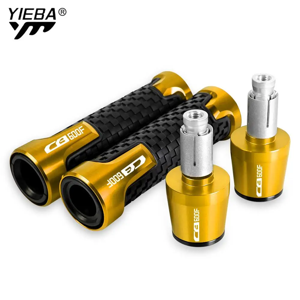 

7/8'' 22mm Motorcycle Handlebar Grips Ends Handle Bar Cap Grip End Plugs FOR HONDA CB600F 2007 2008 2009 2010 2011 2012 2013