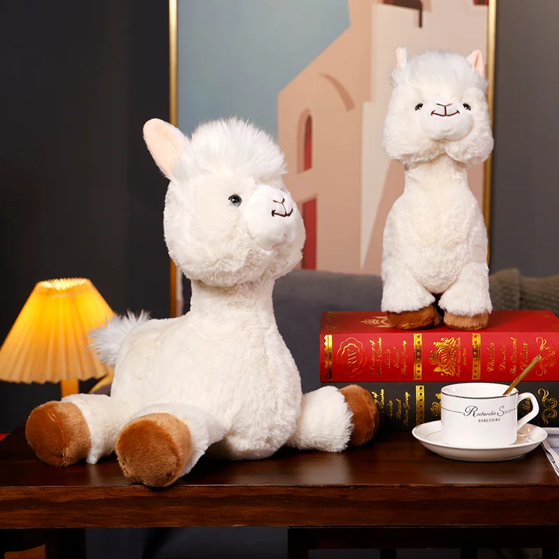 Lovely Alpaca Plush Toy Japanese Alpaca Stuffed Plushies Doll Cute Sheep Lamb Animals Pillow Soft Kids Toys Kawaii Room Decor