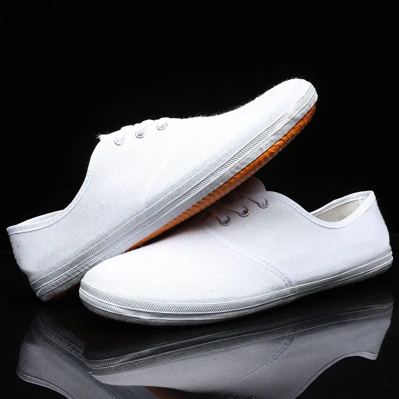 Classic Cheap Canvas Shoes Men Women Casual Flat Shoes Breathable Loafers Espadrilles White Canvas Sneakers Men Vulcanized Shoes 6
