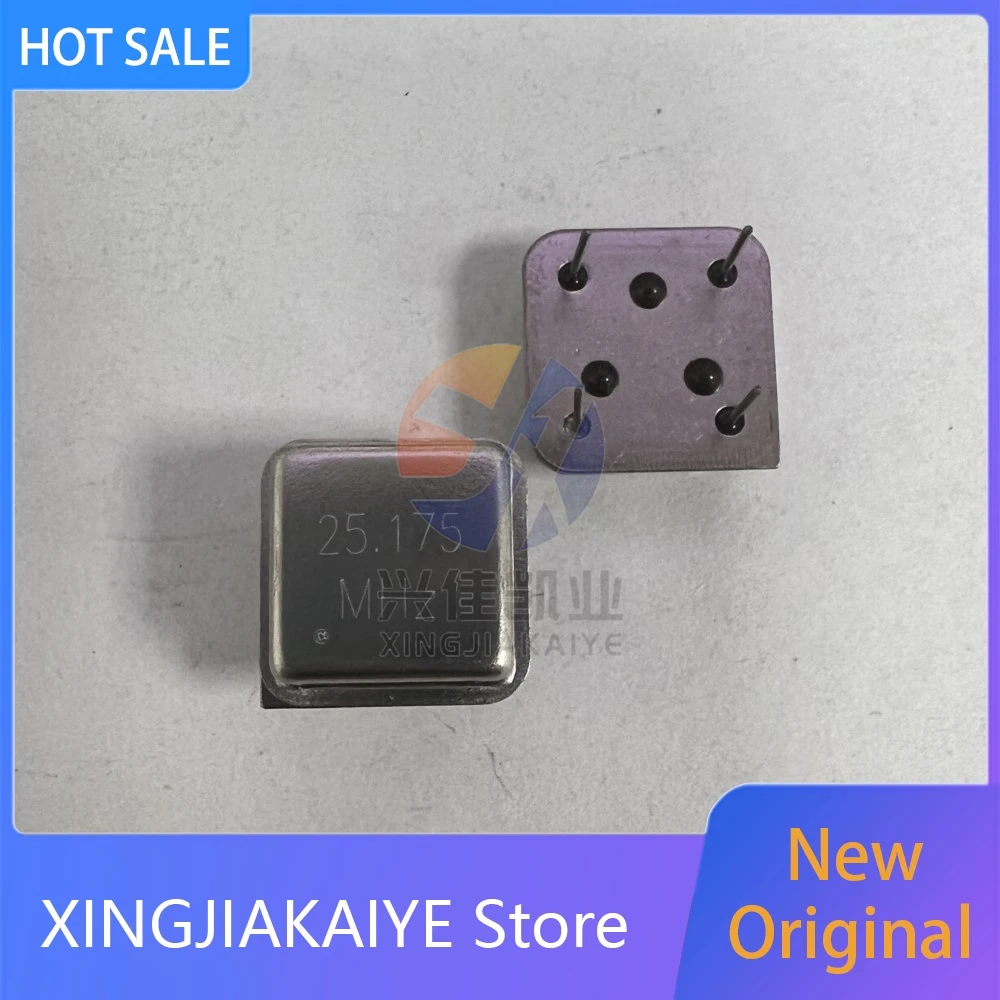5PCS 25.175M 25.175MHZ Half size 3.3v 5v CRYSTAL OSCILLATOR OSC DIP-4 25.175