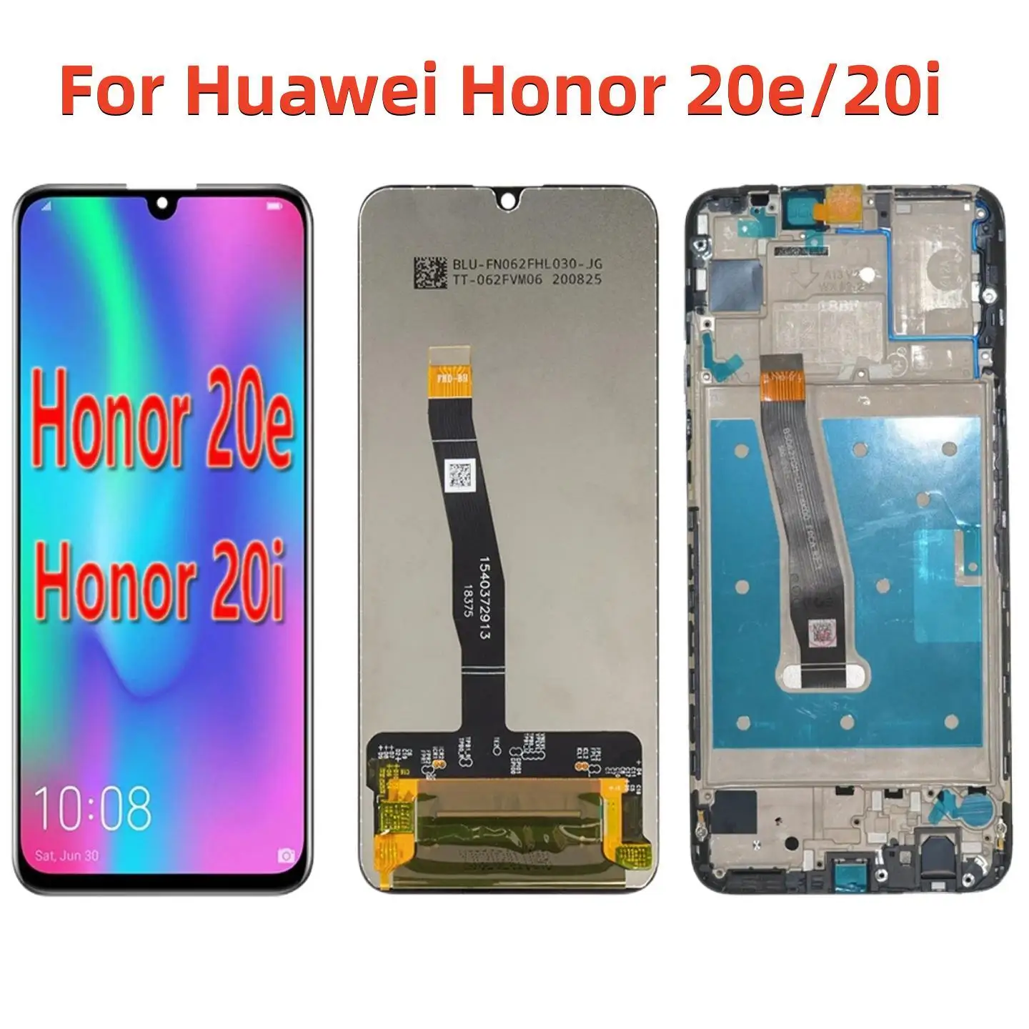 ЖК-дисплей 6,21 дюйма для Huawei Honor 20e, сенсорный экран, дигитайзер для Honor 20i, зеркальная фотография, Замена ЖК-дисплея