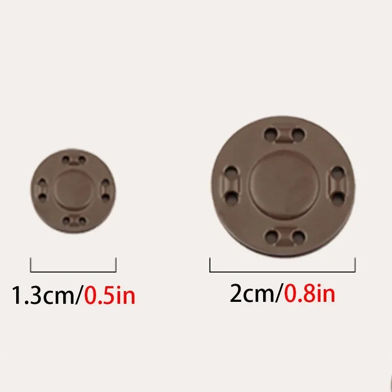 5 Pairs Magnet Buttons Sewing Supplies Magnetic Clothing Invisible Magnet Buttons Metal Buttons Handmade DIY Clothing Decoration 6