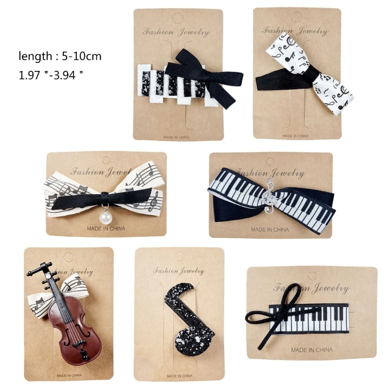 Violin Note Hair Clip Accessories