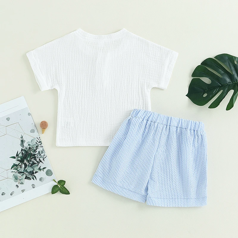 Toddler Girls Summer Outfit 2 Piece Shorts Set