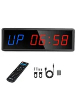 Digital Countdown Clock Stopwatch With Remote LED Interval Timer Clock For Home Gym Fitness Crossfit Stopwatch Fitness Equipment 1