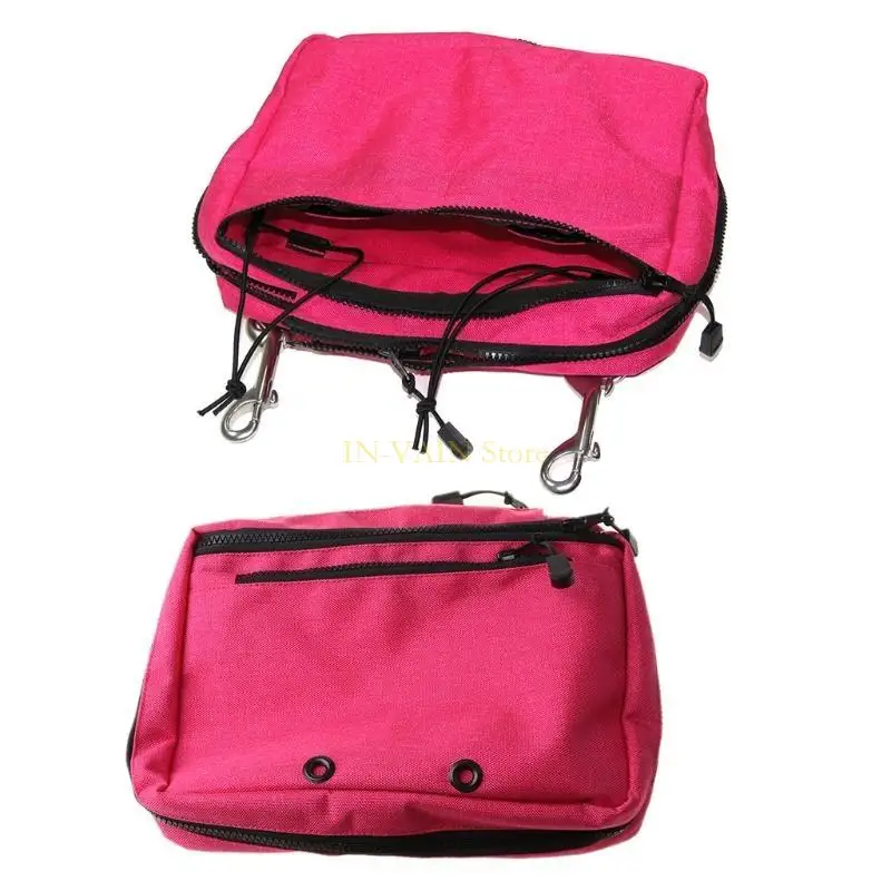M5TC 30x21cm Snorking Drifting Diving Gear Storage Bag Purse Side Mount Hanging Pocket Zipper with Double Trigger