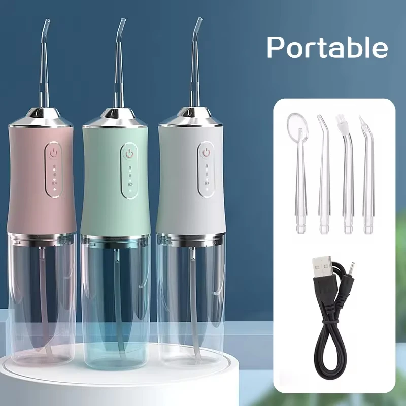 Oral Irrigator Dental Water Flosser Water Dental Flosser Rechargeable Smart Cordless Portable Electric Teeth Cleaning Dental Oral Irrigator for Teeth