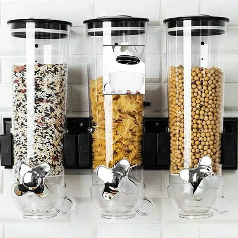 

Настенная подвесная банка для хранения зерновых продуктов, три бочки