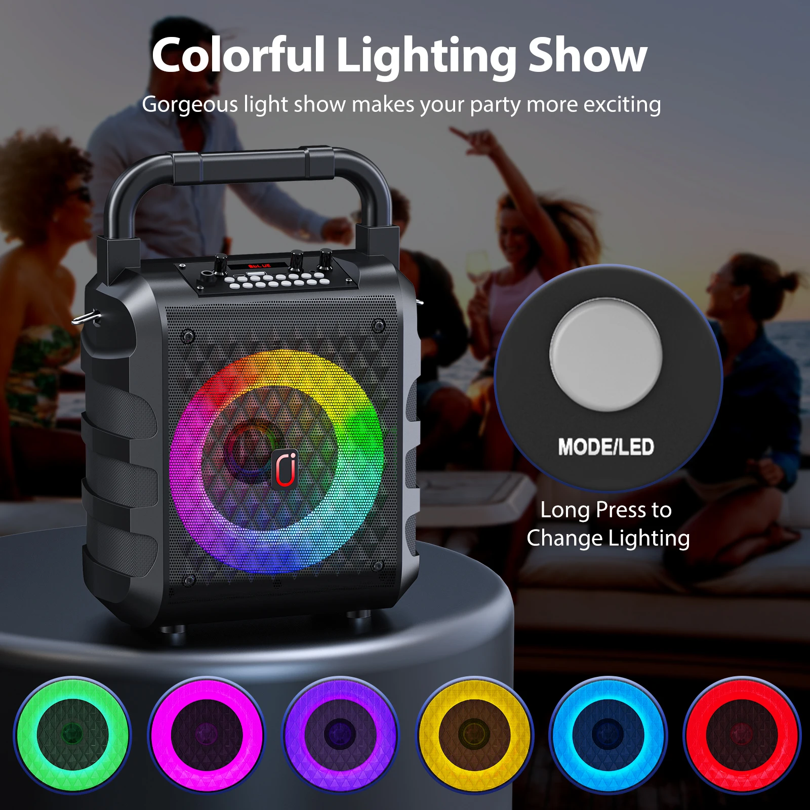 Wireless LED Karaoke Speaker 2