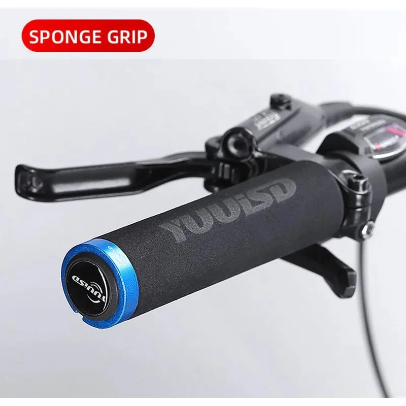 Description Picture 3 of item1 Pair Bicycle Handlebar Grips Soft Sponge Anti-skid Shock-absorbing For MTB Mountain Bike Handle Bar Grip Cycling Accessories