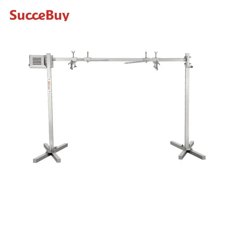 VEVOR Electric BBQ Rotisserie Grill Kit Heavy Duty Spit Grill Kit Stainless Steel Hexagon Spit Rod for Pig Lamb Roaster hotpot barbecue accessories