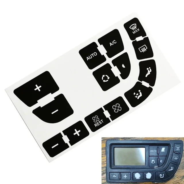 Car Vinyl A/c Button Repair Decal Stickers For C4 For Grand For Picasso Air Conditioner Panel Repair Button Stickers Accessories 1