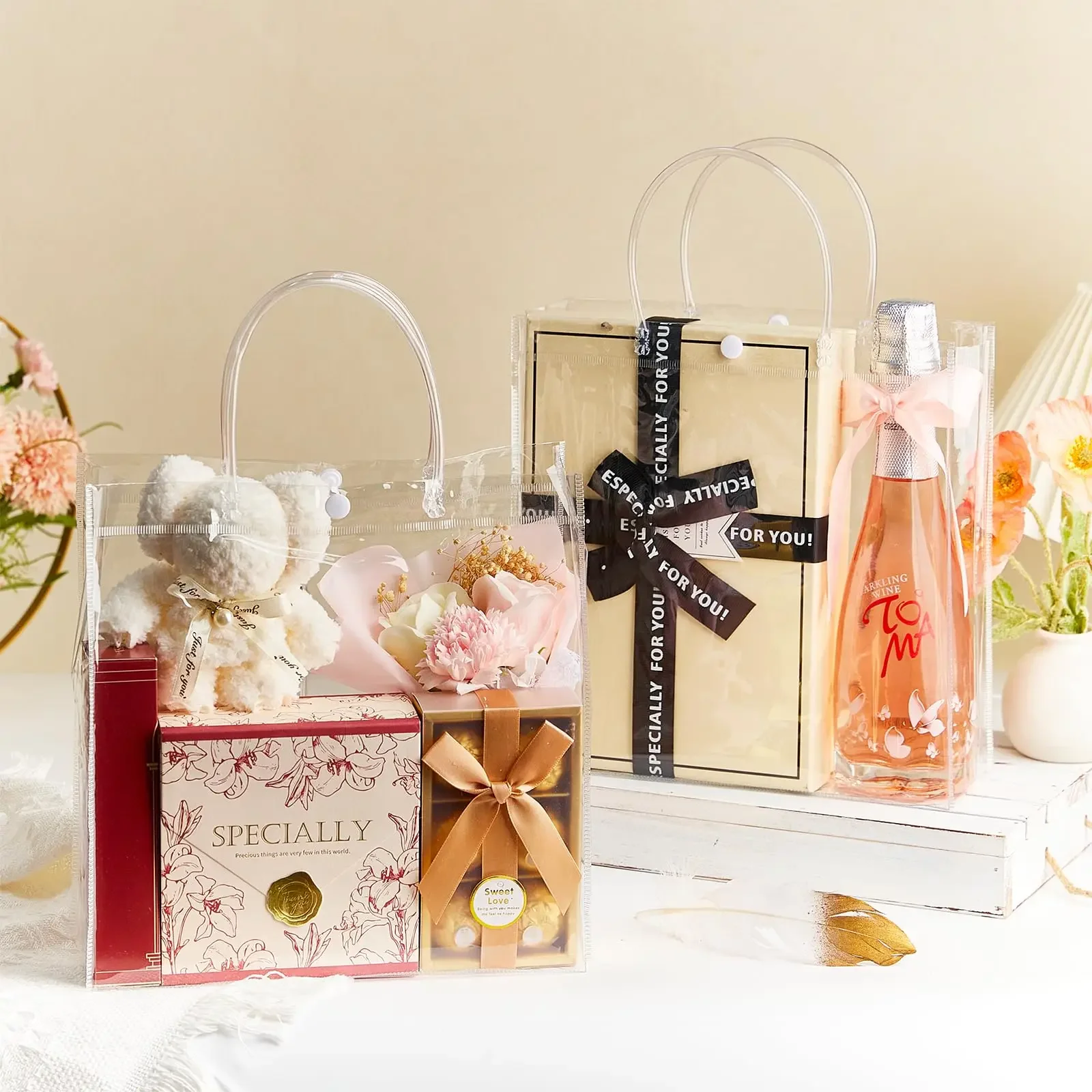 Party Favor Wedding Goodie Bags For Kids Transparent Gift Bags